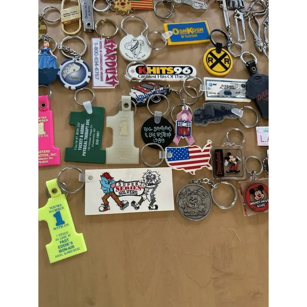 149 VTG COOL Keychains Bottle Openers Tools Advertisement LA Gear Beer Sears Etc